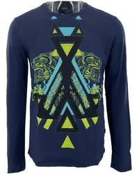 Just Cavalli - Pattern Printed Long-Sleeved T-Shirt - Lyst