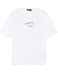 DSquared² - Summer Lovers Embroidered T-Shirt - Lyst