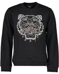 KENZO - Embroidered-Tiger Sweatshirt - Lyst