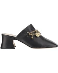 Chloé - Chloé Charm Heeled Mules - Lyst