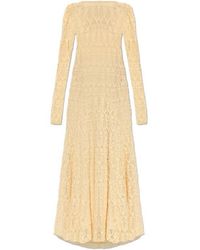 forte_forte - Long-Sleeve Lace Midi Dress - Lyst