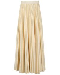 Eleventy - Pleated Midi Skirt - Lyst