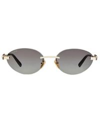 Gucci - Frameless Oval Sunglasses - Lyst