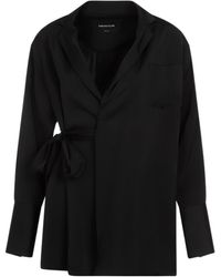 Fabiana Filippi - Wrap Around Satin Blazer - Lyst