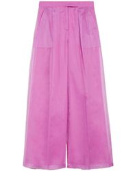 Max Mara - Pianoforte High Waisted Straight-Leg Pants - Lyst