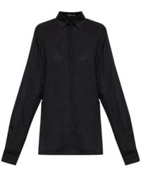 Tom Ford - Button-Up Curved Hem Shirt - Lyst