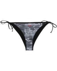DIESEL - Elsa D Pop Side Tie Fastened Bikini Bottoms - Lyst