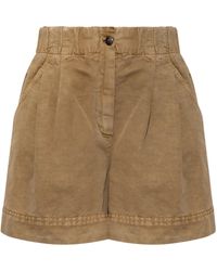 Moncler - Grenoble Logo Embroidered Shorts - Lyst