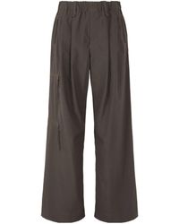 Homme Plissé Issey Miyake - Homme Plissé Issey Miyake Zipped Wide-Leg Trousers - Lyst
