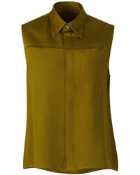 Ami Paris - Buttoned Sleeveless Shirt - Lyst