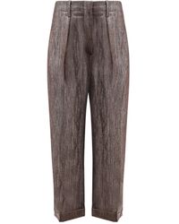 Brunello Cucinelli - Straight Leg Pants - Lyst