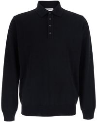 Kangra Cashmere - Long-Sleeve Polo-Collar Sweater - Lyst