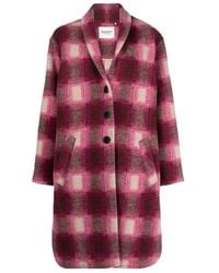 Isabel Marant - Isabel Marant Étoile Gabriel Single-Breasted Checked Coat - Lyst