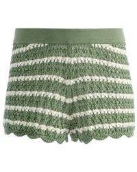 Alice + Olivia - Alice Olivia Bobbi Crochet Shorts - Lyst