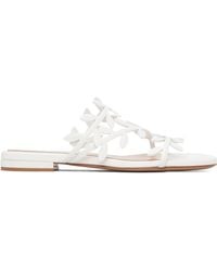 Gianvito Rossi - Flavia Open-Toe Flat Sandals - Lyst