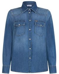 Liu Jo - Denim Wash Shirt - Lyst