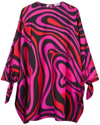 PUCCI - Pucci Marmo Printed Caftan Dress - Lyst