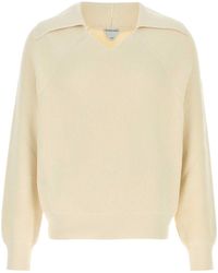 Bottega Veneta - V-Neck Knitted Jumper - Lyst