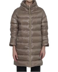 Herno - Quilted Down Long Jacket - Lyst