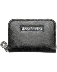 Acne Studios - Logo-Patch Cracked Leather Wallet - Lyst