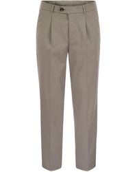 Brunello Cucinelli - Pleated Tailored Trousers - Lyst