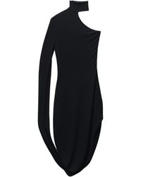 Alexander Wang - Draped Midi Dress - Lyst