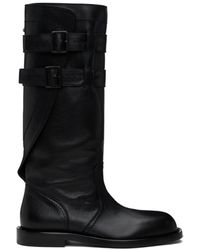 Ann Demeulemeester - Uplu Biker Boots - Lyst