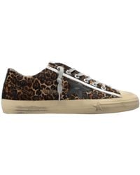 Golden Goose - V-Star 2 Leopard-Printed Sneakers - Lyst