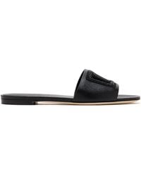Dolce & Gabbana - Logo Embellished Slides - Lyst