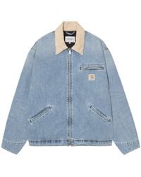 Carhartt - Contrast-Collar Denim Jacket - Lyst