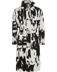 McQueen - All-Over Logo Print Parka - Lyst