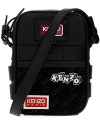 KENZO - Small Leather Jungle Cross-Body Bag - Lyst