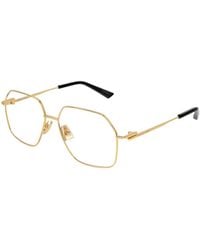 Bottega Veneta - Eyewear Hexagonal Frame Glasses - Lyst