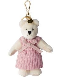 Prada - Teddy Bear Keychain Charm - Lyst
