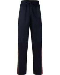 Gucci - Drawstring Straight-Leg Casual Trousers - Lyst