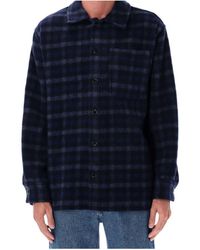 A.P.C. - Long-Sleeved Checked Overshirt - Lyst