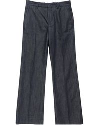 Acne Studios - Branded Selvedge Denim Trousers - Lyst