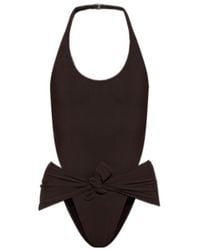 Alaïa - Alaïa Cut-Out Tie-Waist Swimsuit - Lyst
