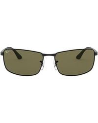 Ray-Ban - Rb3498 Rectangular Frame Polarised Sunglasses - Lyst