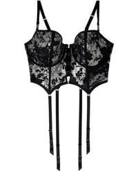 DIESEL - X Savage X Fenty Mesh Panelled Foiled Bustier - Lyst