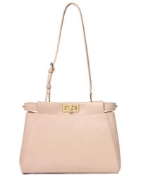 Fendi - My Peekaboo Small Leather Bag - Lyst