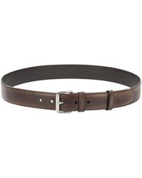 Prada - Leather Buckle-Fastening Belt - Lyst