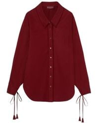 Gucci - Cotton Popeline Shirt With Ties And Laces Profiles - Lyst