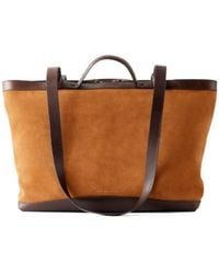 Dries Van Noten - Leather-Trimmed Suede Tote - Lyst
