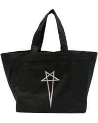 Rick Owens - Logo Embroidered Tote Bag - Lyst
