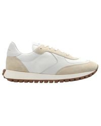 Gianvito Rossi - Gravel Panelled Lace-Up Sneakers - Lyst