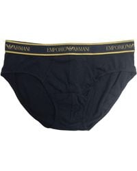 Emporio Armani - Logo Striped Panties - Lyst