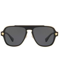 Versace - Logo Sunglasses - Lyst