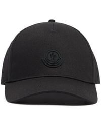 Moncler - Logo Cotton Gabardine Baseball Cap - Lyst
