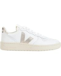 Veja - V 10 Perforated Low-Top Sneakers - Lyst